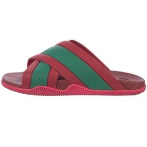 Gucci Red and Green Women's Slippers